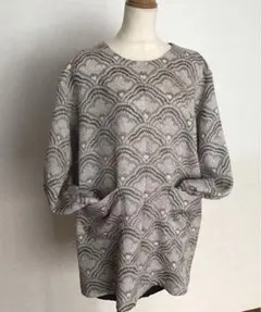 着物リメイクチュニック袋付き