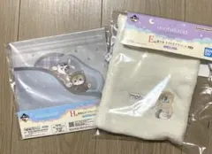 一番くじ mofusand E賞 巾着　H賞ジッパーバッグ　2種セット