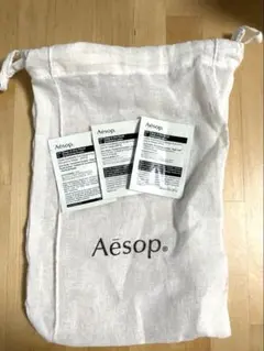Aesop Sage & Zinc フェイシャル サンプル 3点セット　巾着付のサムネイル