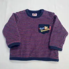 MIKI HOUSE HOT BISCUITS リバーシブル トレーナー80