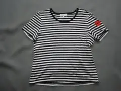 pierre cardin ボーダー Tシャツ 花柄刺繍 Mのサムネイル