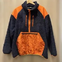 FieldCore フリースジャケット 3Lネイビー/オレンジ 汚れてもいい用に