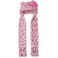 ユニバ被り物　キティちゃんのヒョウ柄