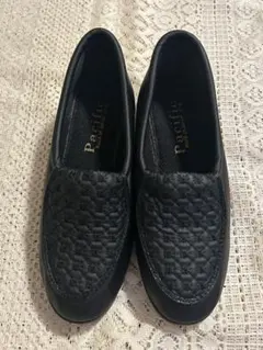 婦人用Pacific ブラック フラットシューズ 21.5cm 日本製