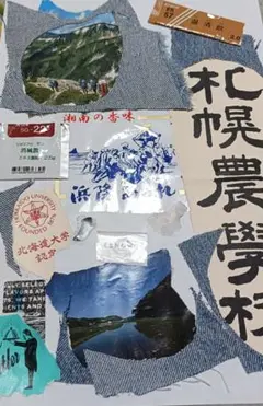 コラージュ作品 ハンドメイド デニム