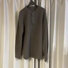 ユニクロ　ワッフルロンT