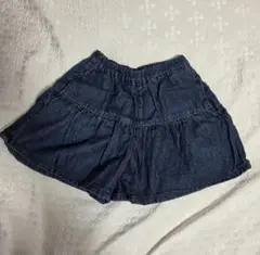GU キッズ デニム キュロットパンツ 130cm
