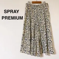 SPRAY PREMIUM 花柄ガウチョパンツ
