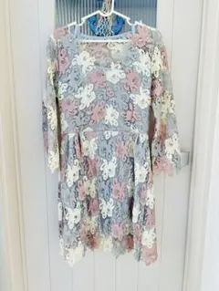 結婚式　二次会　ドレス　ワンピース　刺繍ドレス　普段使い