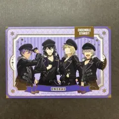 あんスタ　GiGO ノベルティ　箔押しユニットポストカード　UNDEAD