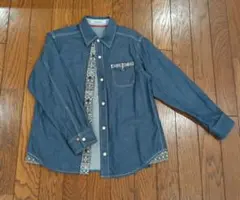 ファミリア　ダンガリーシャツ　130　長袖　 デニムシャツ