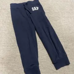 GAP ネイビー ロゴスウェットパンツ 100