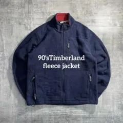 古着Timberland/ティンバーランド90'sフリースジャケットL 紺×赤