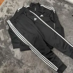 adidas/アディダス　ジャージ　上下セット　黒　美品!