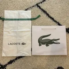 LACOSTE ラコステ ショッパー　紙袋 + ギフト用ラッピング袋