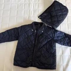 無印良品 90サイズ キルティング アウターネイビーのサムネイル
