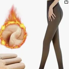 裏起毛タイツ 透け感タイツ 着圧タイツ 裏起毛 美脚 美尻 防寒 保温