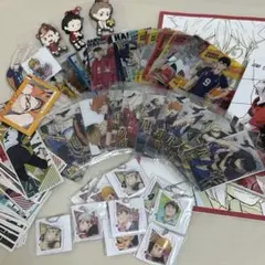 ハイキューグッズまとめ売りアクスタ缶バッジ ラバストカード映画特典未開封多数