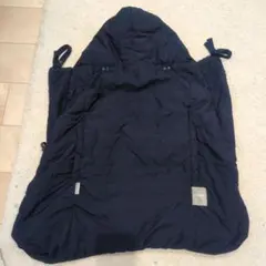 ネイビー 抱っこ紐カバー フード付き