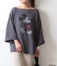 フレームワーク×ディズニー コラボ 古着風ビッグシルエットtシャツ