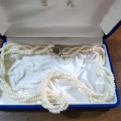 真珠多重巻きネックレス