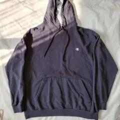 champion チャンピオンビッグサイズパーカーフーディースウェット古着黒無地