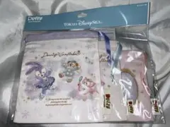 ダッフィー＆フレンズ ダンシング・スノーフレークス きんちゃくセット