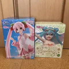 初音ミク フィギュア 2種 桜ミク&3rd season Spring ver.