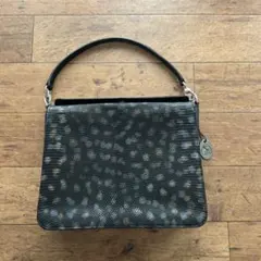 JRA認定✨希少 リザード革 ハンドバッグ トートバッグ 自立 グレー
