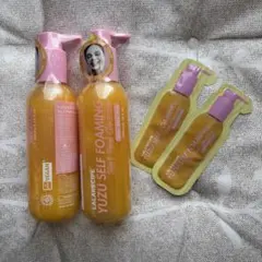 ララレシピ　ゆずセルフフォーミングクレンザー2本+サンプル2個