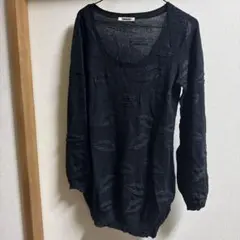 Spiral Girl ブラックニット 長袖