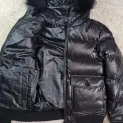 美品 バーバリーブラックレーベル ホワイトグースダウン リバーシブル 2way