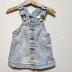 ヘビーGAP デニムジャンパースカート 80 オーバーオール風 オールシーズン