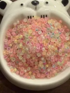 カラフルプラスチックビーズ 50g