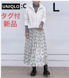ユニクロＣ　シフォンプリーツスカート 【タグ付新品】　UNIQLO :Ｃ