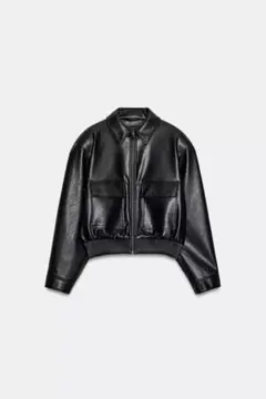 zara レザーショートジャケット