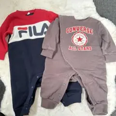 converse/FILAベビー　ロンパース　カバーオール　70サイズ