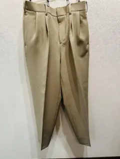 STERNBERG 2プリーツテーパードパンツM ベージュ