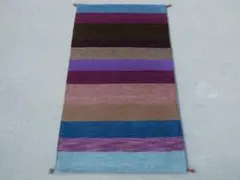 高級品】インド手織りつぼ型ラグ - メルカリ