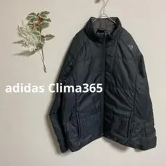 アディダス 中綿ジャケット【L】ジップアップ ロゴ刺繍 ラグラン袖 ポケット有