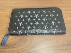 JIMMYCHOOスタースタッズレザーラウンドファスナージップ長財布のサムネイル