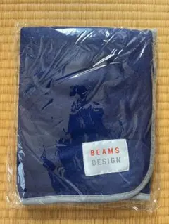 BEAMS DESIGN オリジナルフリースブランケット ネイビー