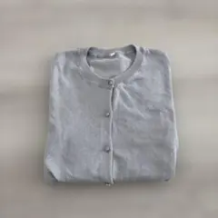 Mサイズ ライトグレー 長袖カーディガン