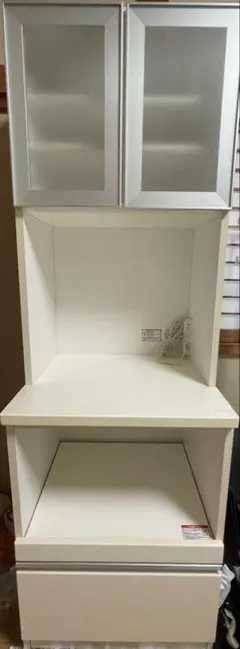 NITORI ニトリ♡食器棚 キッチンカウンター ガラス扉 白 ホワイト