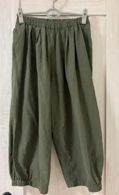 Samansa Mos2 ガウチョパンツ カーキ M