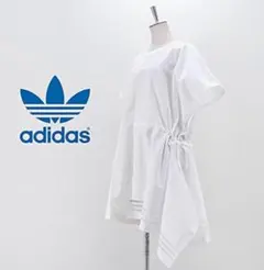 adidas アシンメトリーTシャツワンピース Lサイズ