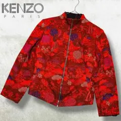 80s 希少 エルカ期 KENZO フラワー 花柄 総柄 ジップアップジャケット
