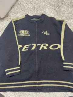 【美品】シーイン　ブラック ジッパー付き ニットセーター