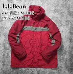 L.L.Bean 90’s〜良配色ナイロンジャケット XL相当 赤×グレー