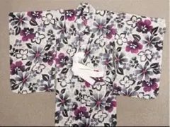 子供用浴衣　花柄 120サイズ